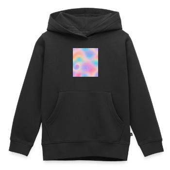 L’œil dans l’abstraction - Sweat Premium à capuche enfant bio - noir - Devant - AI Model Kid Male (0cm)