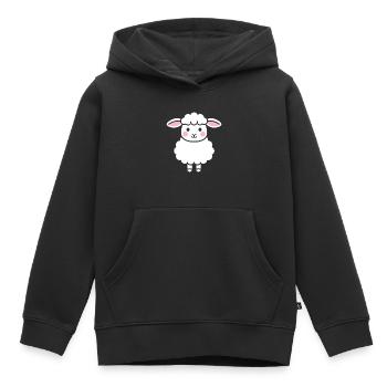 Lamb - Kids Premium Organic Hoodie - black - Front - AI Model Kid Male (0cm)