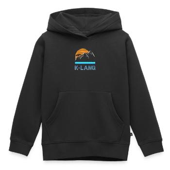 K-LANQ Calanques Marseille Outdoor Vintage - Kids Premium Organic Hoodie - black - Front - AI Model Kid Male (0cm)