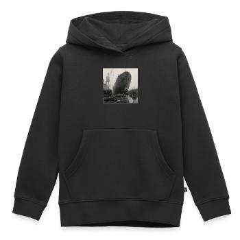 Robbe Shipyard Vintage Photo Animal Crime - Kids Premium Organic Hoodie - black - Front - AI Model Kid Male (0cm)