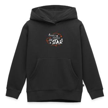 Twinkle little Star Funkel kleiner Stern Baby Kind - Kinder Premium Organic Hoodie - Schwarz - Vorne - AI Model Kid Male (0cm)