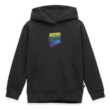 Braunschweig Allemagne City Font Skyline - Sweat Premium à capuche enfant bio - noir - Devant - AI Model Kid Male (0cm)