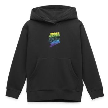 Jena Allemagne City Font Skyline Accueil - Sweat Premium à capuche enfant bio - noir - Devant - AI Model Kid Male (0cm)