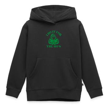 Je le fais pour la blague drôle d’adulte de Ho Noël - Sweat Premium à capuche enfant bio - noir - Devant - AI Model Kid Male (0cm)
