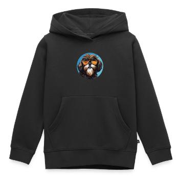 Shih Tzu Löwenhunde Chrysanthemenhund Shih Tzu - Kinder Premium Organic Hoodie - Schwarz - Vorne - AI Model Kid Male (0cm)