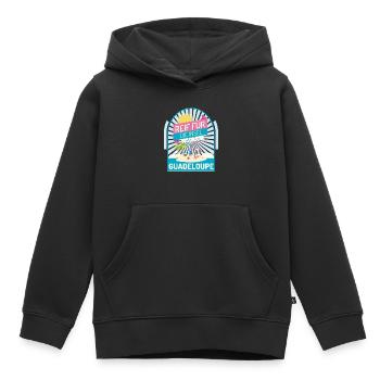 Guadeloupe Inselurlaub - Kinder Premium Organic Hoodie - Schwarz - Vorne - AI Model Kid Male (0cm)