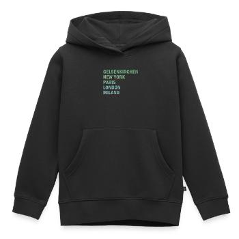 Metropole Gelsenkirchen - Kinder Premium Organic Hoodie - Schwarz - Vorne - AI Model Kid Male (0cm)