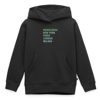 Metropole Heidelberg - Kinder Premium Organic Hoodie - Schwarz - Vorne - AI Model Kid Male (0cm)