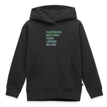 Metropole Oldenburg - Kinder Premium Organic Hoodie - Schwarz - Vorne - AI Model Kid Male (0cm)
