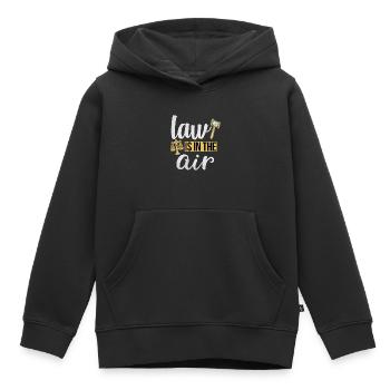 Jurist Justiz Rechtsanwalt - Kinder Premium Organic Hoodie - Schwarz - Vorne - AI Model Kid Male (0cm)