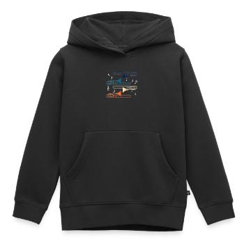 Posaune Trombone Volksmusik Geschenk - Kinder Premium Organic Hoodie - Schwarz - Vorne - AI Model Kid Male (0cm)