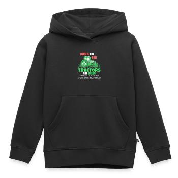 Tracteur Trekker Farmer Farmer - Sweat Premium à capuche enfant bio - noir - Devant - AI Model Kid Male (0cm)