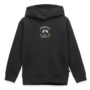 Grundschule Abschluss Grundschule Level Complete - Kinder Premium Organic Hoodie - Schwarz - Vorne - AI Model Kid Male (0cm)