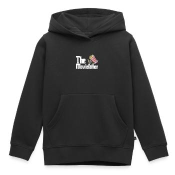 Film - Sweat Premium à capuche enfant bio - noir - Devant - AI Model Kid Male (0cm)