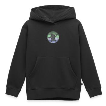 Plongée sous-marine plongée sous-marine école de plongée tuba - Sweat Premium à capuche enfant bio - noir - Devant - AI Model Kid Male (0cm)