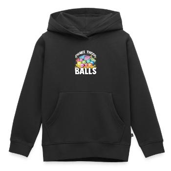 Bingo Glückszahl Lotto Geschenk Opa Oma - Kinder Premium Organic Hoodie - Schwarz - Vorne - AI Model Kid Male (0cm)
