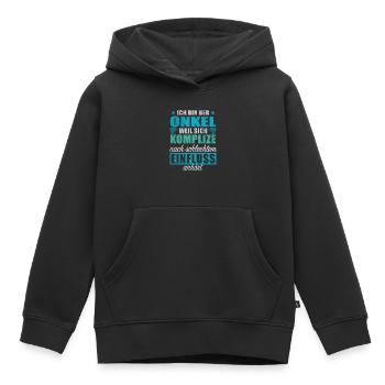 Onkel Weil Komplize Schlechtem Einfluss Anhört - Kinder Premium Organic Hoodie - Schwarz - Vorne - AI Model Kid Male (0cm)