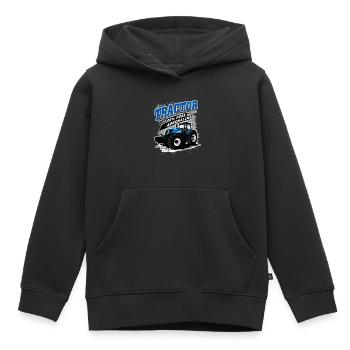Traktor - Schlepper - Landwirt - Bauer - Kinder Premium Organic Hoodie - Schwarz - Vorne - AI Model Kid Male (0cm)