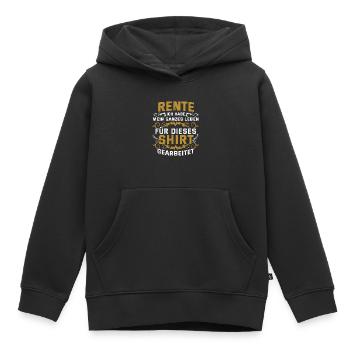 Rente - Kinder Premium Organic Hoodie - Schwarz - Vorne - AI Model Kid Male (0cm)