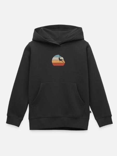 Escalade Bouldern Grimpeur Bergsport Bouldering - Sweat Premium à capuche enfant bio - noir