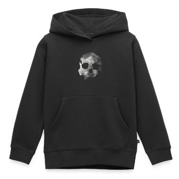 Schädel - Kinder Premium Organic Hoodie - Schwarz - Vorne - AI Model Kid Male (0cm)