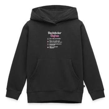 Dachdecker - Kinder Premium Organic Hoodie - Schwarz - Vorne - AI Model Kid Male (0cm)