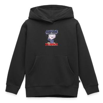 Anime Macht Sympathisch Du Baka Anime Merch - Kinder Premium Organic Hoodie - Schwarz - Vorne - AI Model Kid Male (0cm)