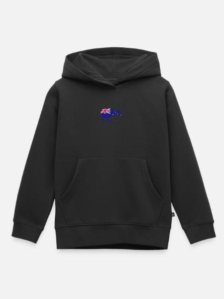 Kiwi Vogel kiwivogel Neuseeland - Kinder Premium Organic Hoodie - Schwarz
