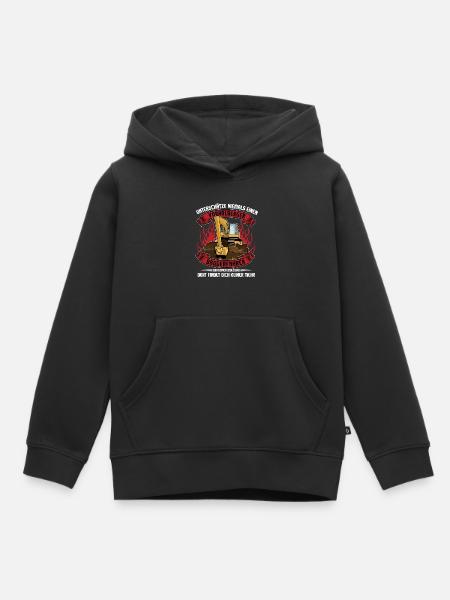 Vorarlberger Baggerfahrer Spruch Geschenkidee - Kinder Premium Organic Hoodie - Schwarz