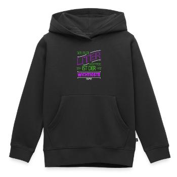 bday tasse verschlafen geburtstagsgeschenkidee - Kinder Premium Organic Hoodie - Schwarz - Vorne - AI Model Kid Male (0cm)