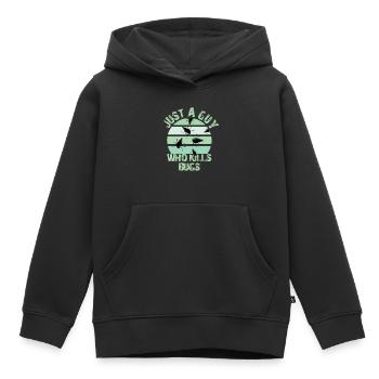Exterminateur - Sweat Premium à capuche enfant bio - noir - Devant - AI Model Kid Male (0cm)