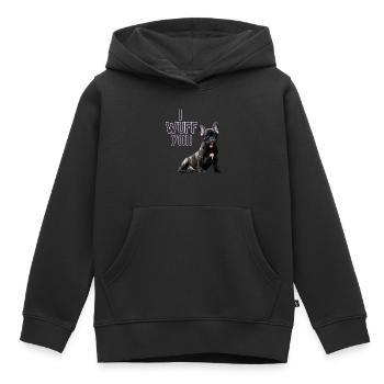 i wUFF yOU - Kinder Premium Organic Hoodie - Schwarz - Vorne - AI Model Kid Male (0cm)