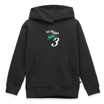 Traktor Kinder Geburtstag 3 Jahre Geschenk - Kinder Premium Organic Hoodie - Schwarz - Vorne - AI Model Kid Male (0cm)