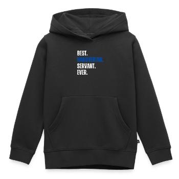 ! Meilleur serviteur hanovrien de tous les temps - Sweat Premium à capuche enfant bio - noir - Devant - AI Model Kid Male (0cm)