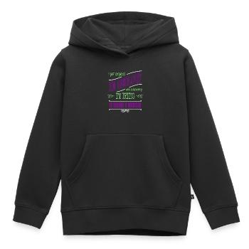 celestial spaceship astrophysics statement gift - Kinder Premium Organic Hoodie - Schwarz - Vorne - AI Model Kid Male (0cm)
