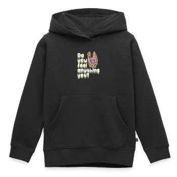 Ressentez-vous encore quelque chose - Sweat Premium à capuche enfant bio - noir - Devant - AI Model Kid Male (0cm)