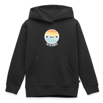 I'm So Bored Ich bin so gelangweilt Langeweile - Kinder Premium Organic Hoodie - Schwarz - Vorne - AI Model Kid Male (0cm)