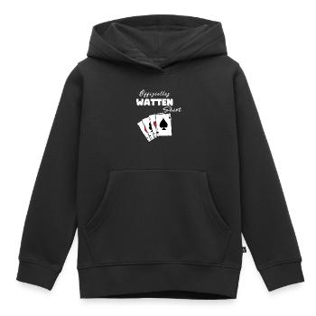 Watten Offizielles Shirt - Kinder Premium Organic Hoodie - Schwarz - Vorne - AI Model Kid Male (0cm)