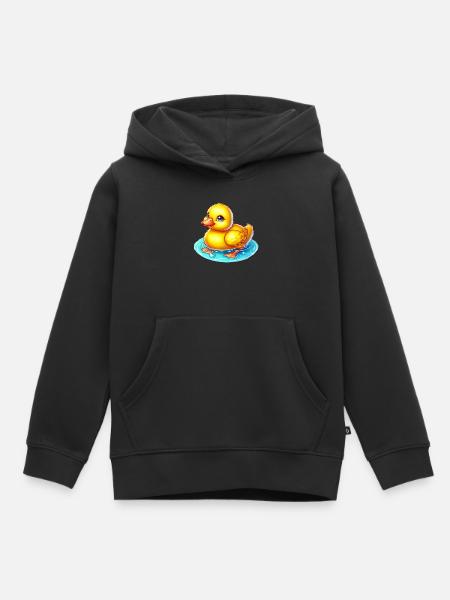 Caneton Canard Canard - Sweat Premium à capuche enfant bio - noir