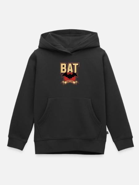 BAT - Kinder Premium Organic Hoodie - Schwarz