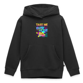 Ramenez-moi dans les années 80 - Sweat Premium à capuche enfant bio - noir - Devant - AI Model Kid Male (0cm)