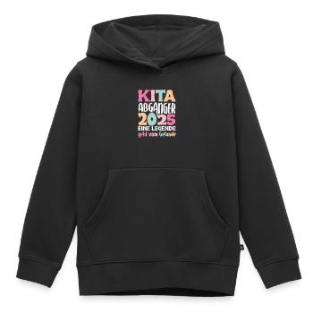 Daycare graduate: 2025 a legend leaves the site - Kids Premium Organic Hoodie - black - Front - AI Model Kid Male (0cm)