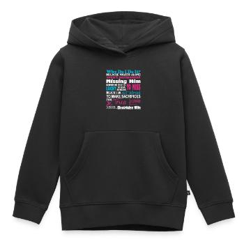 Sacrifices For True Love Electrician Wife - Kids Premium Organic Hoodie - black - Front - AI Model Kid Male (0cm)