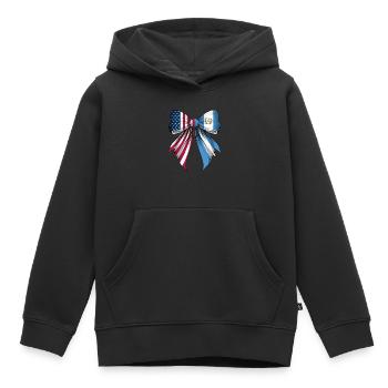 Boucle Coquette Racines Guatemala - Sweat Premium à capuche enfant bio - noir - Devant - AI Model Kid Male (0cm)