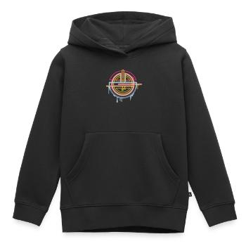 Amulette mystique – ornement décoratif - Sweat Premium à capuche enfant bio - noir - Devant - AI Model Kid Male (0cm)