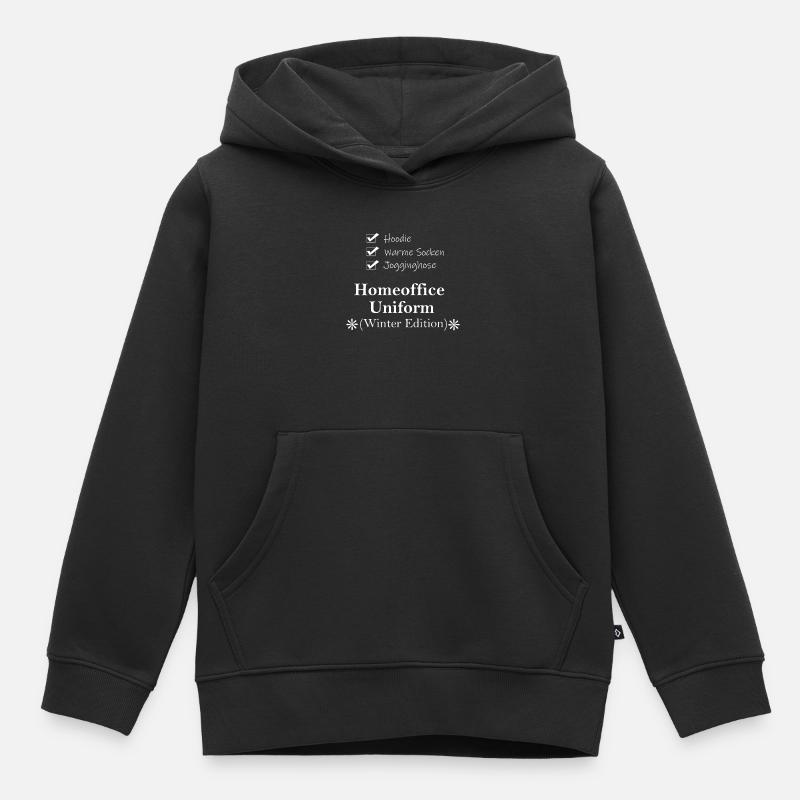 Checkliste_Homeoffice_Uniform_WW - Sweat Premium à capuche enfant bio - noir
