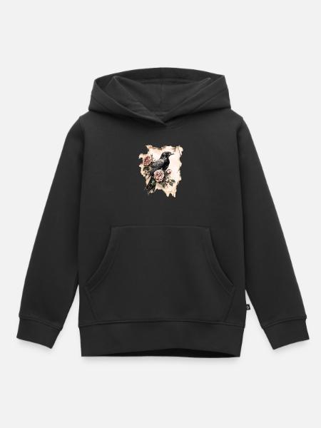 Rabe - Kinder Premium Organic Hoodie - Schwarz