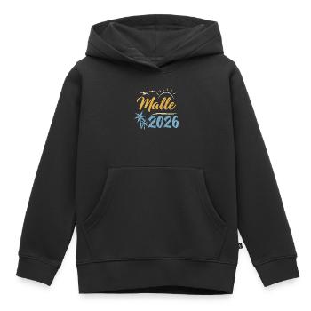 Malle 2026 - Kids Premium Organic Hoodie - black - Front - AI Model Kid Male (0cm)