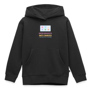 Ornamente backen, keine Kekse Polymer-Ton - Kinder Premium Organic Hoodie - Schwarz - Vorne - AI Model Kid Male (0cm)