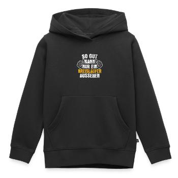 Handball Handballer - Kinder Premium Organic Hoodie - Schwarz - Vorne - AI Model Kid Male (0cm)